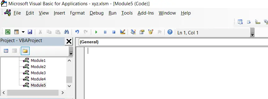Blank Module