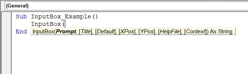 Inputbox