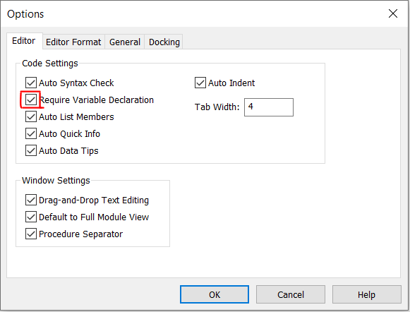 Variable Option