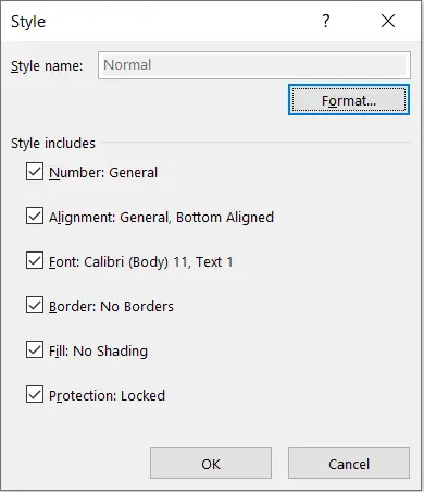 Excel Shortcut Open Modify Cell Style Dialogue Box