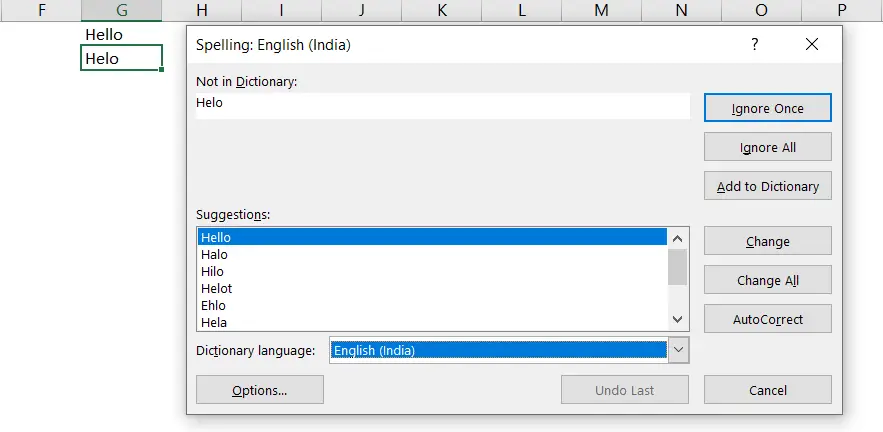 Excel Shortcut Run Spellcheck