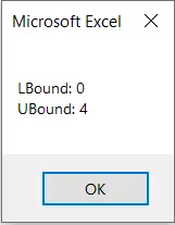 VBA Array Size Output