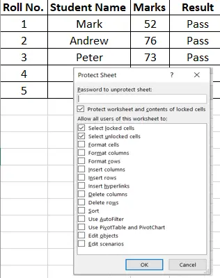 Excel Shortcut Protect Sheet