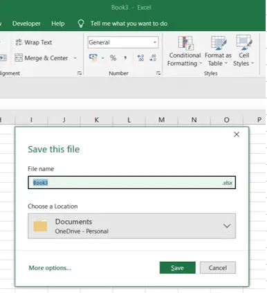 Excel Shortcut Save Workbook