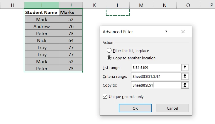 Advanced Filter