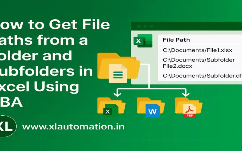 How to Get File Paths from a Folder and Subfolders in Excel Using VBA